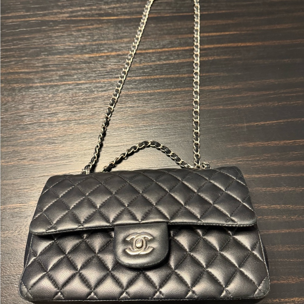 Chanel Classic Black Quilted Crossbody Bag*